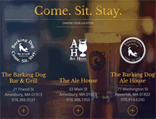 Tablet Screenshot of barkingdoggrill.com